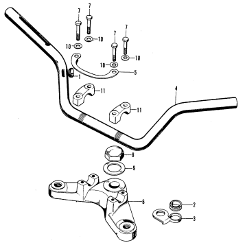 HANDLEBAR + FORK TOP BRIDGE