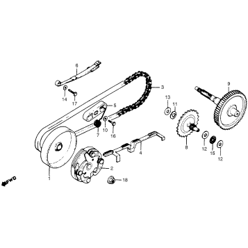 CLUTCH + DRIVE CHAIN + FINAL GEAR 81