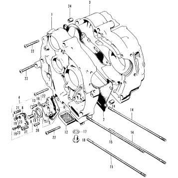 CRANKCASE + OIL PUMP