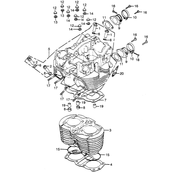 CYLINDER + CYLINDER HEAD