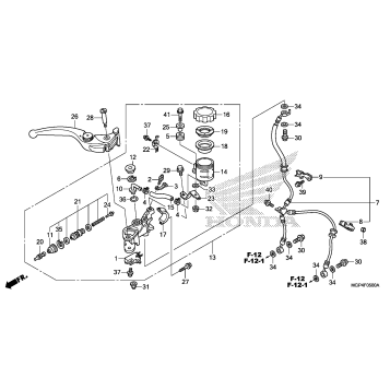 FRONT BRAKE MASTER       CYLINDER (1)