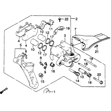 REAR BRAKE CALIPER 82