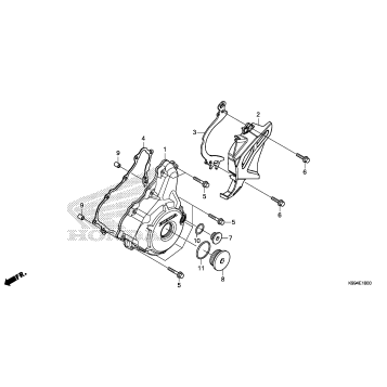 LEFT CRANKCASE COVER
