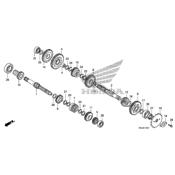 TRANSMISSION (CRF100F)