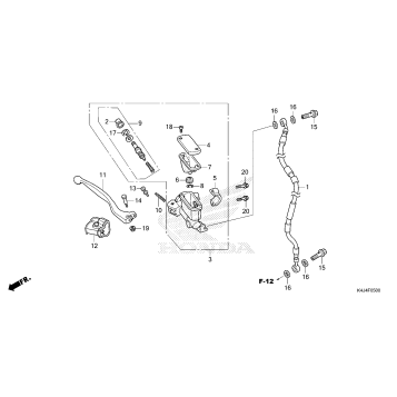 FRONT BRAKE MASTER       CYLINDER
