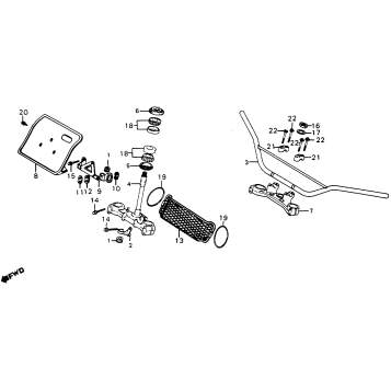 HANDLEBAR + TOP BRIDGE 81