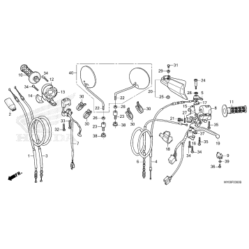 HANDLE LEVER@SWITCH@CABLE