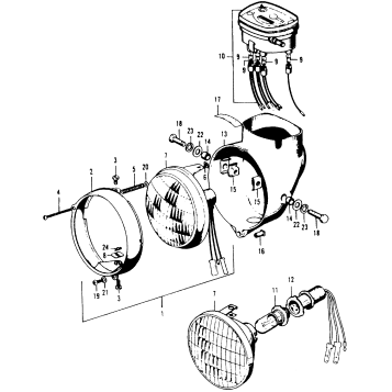 HEADLIGHT + SPEEDOMETER