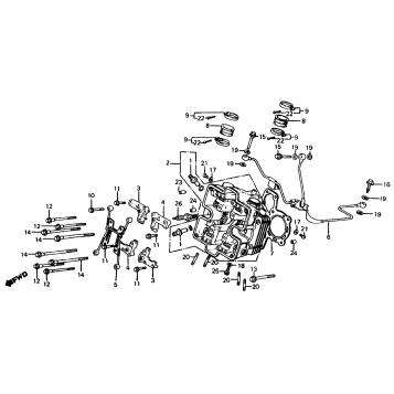 FRONT CYLINDER HEAD 84-85
