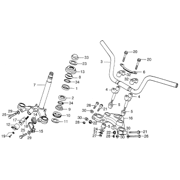 HANDLEBAR + STEERING STEM