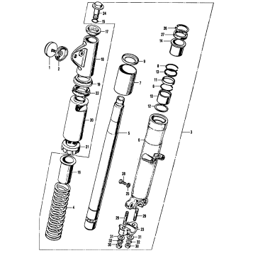 CB RIGHT FRONT FORK K2