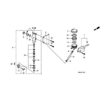 REAR BRAKE MASTER        CYLINDER