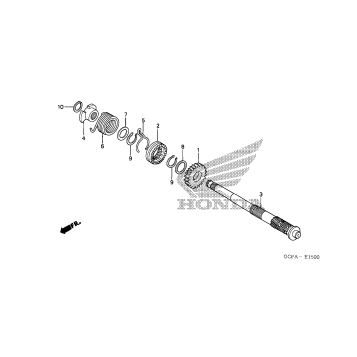 KICK STARTER SPINDLE