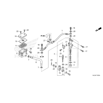 REAR BRAKE MASTER        CYLINDER (1)