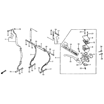 FRONT BRAKE MASTER CYLINDER 81-82