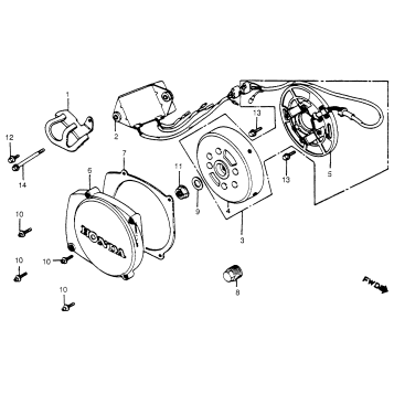 ALTERNATOR + C.D.I. UNIT 81-83