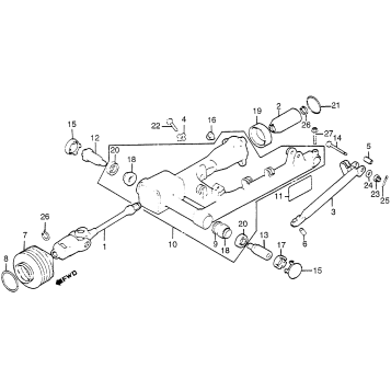 SWINGARM + DRIVE SHAFT