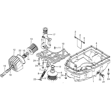 OIL PAN + OIL FILTER