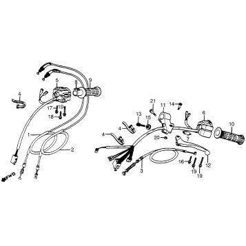 CONTROL LEVERS + CABLES + SWITCHES