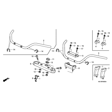 HANDLEBAR + TOP BRIDGE