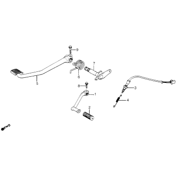 BRAKE PEDAL + CHANGE PEDAL