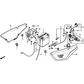 SIDE COVER + BATTERY