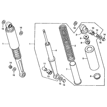 REAR SHOCK ABSORBER K3