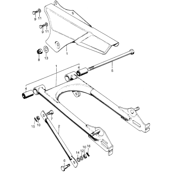 SWINGARM + CHAIN CASE