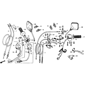 HANDLE SWITCH + CABLE