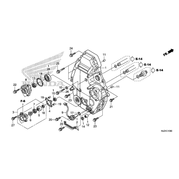REAR CRANKCASE COVER     @CLUTCH SLAVE CYLINDER