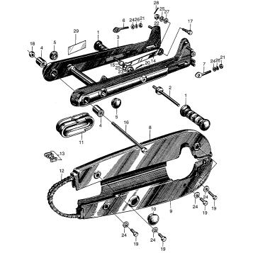 SWINGARM + CHAIN CASE