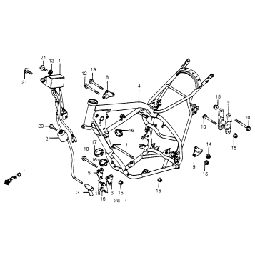 FRAME + IGNITION COIL + C.D.I. UNIT 82