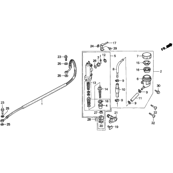 REAR BRAKE MASTER CYLINDER