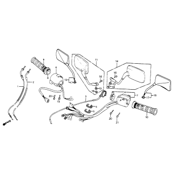 CONTROL LEVERS + SWITCHES + CABLES