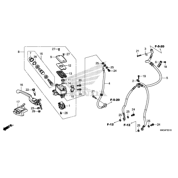 FRONT BRAKE MASTER       CYLINDER