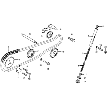 CAM CHAIN + TENSIONER