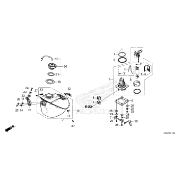 FUEL TANK                (CRF250R/CRF250RWE)