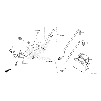 ABS MODULATOR@BRAKE PIPE