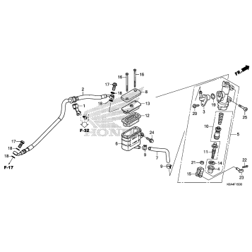 REAR BRAKE MASTER        CYLINDER (1)