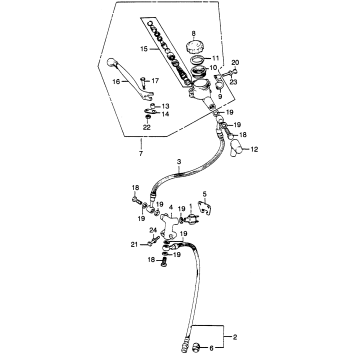 MASTER CYLINDER + BRAKE HOSE