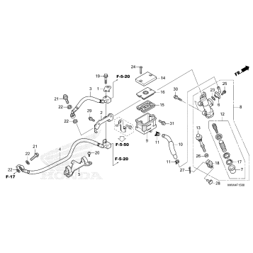 REAR BRAKE MASTER        CYLINDER