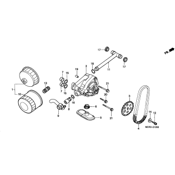 OIL FILTER + OIL PUMP