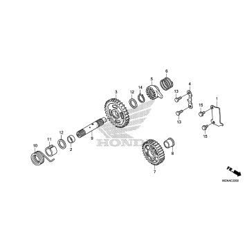KICK STARTER SPINDLE
