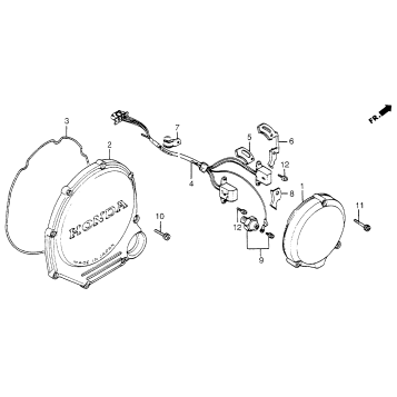 CLUTCH COVER + PULSE GENERATOR