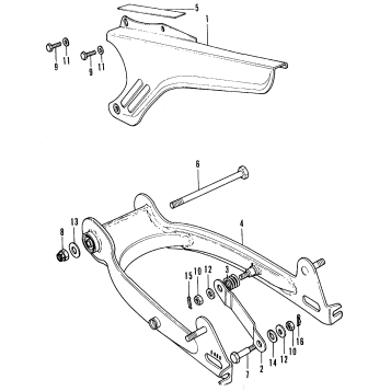 SWINGARM + CHAIN CASE