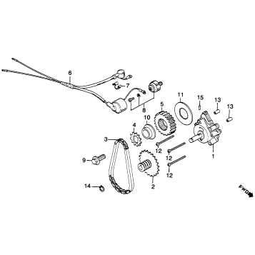 OIL PUMP + OIL PRESSURE SWITCH