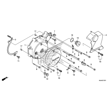 LEFT CRANKCASE COVER (2)