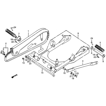 SWINGARM + CHAIN CASE Y-