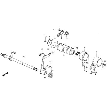 SHIFT DRUM + SHIFT FORK
