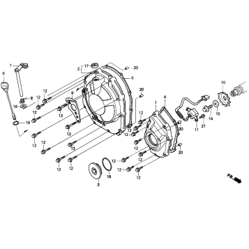 RIGHT CRANKCASE COVER 93-95
